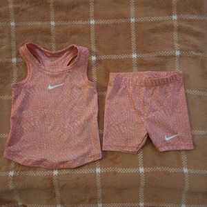Nike Kids' Coral Tank and Shorts Set